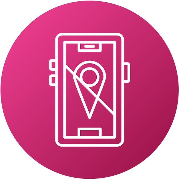 vector design location disable icon style