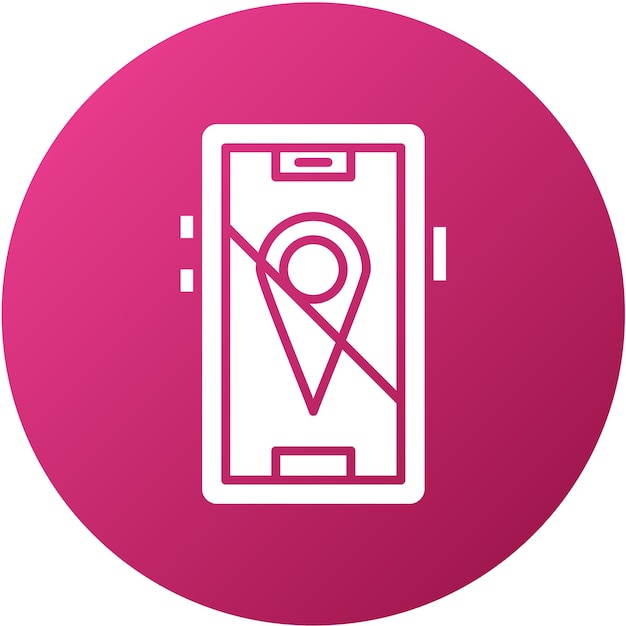 vector design location disable icon style