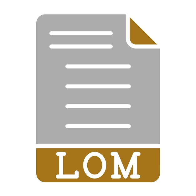 Vector Design LOM Icon Style