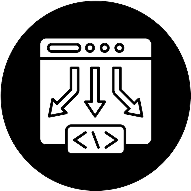 Vector Design Low Code Icon Style