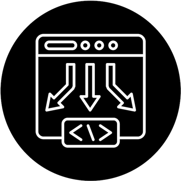 Vector Design Low Code Icon Style