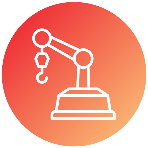 Vector Design Mechanical Arm Icon Style