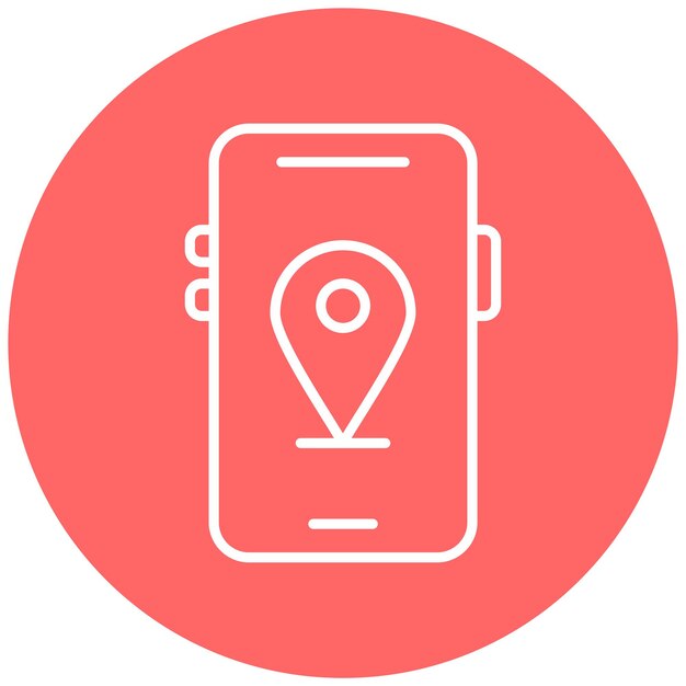 vector design mobile map icon style