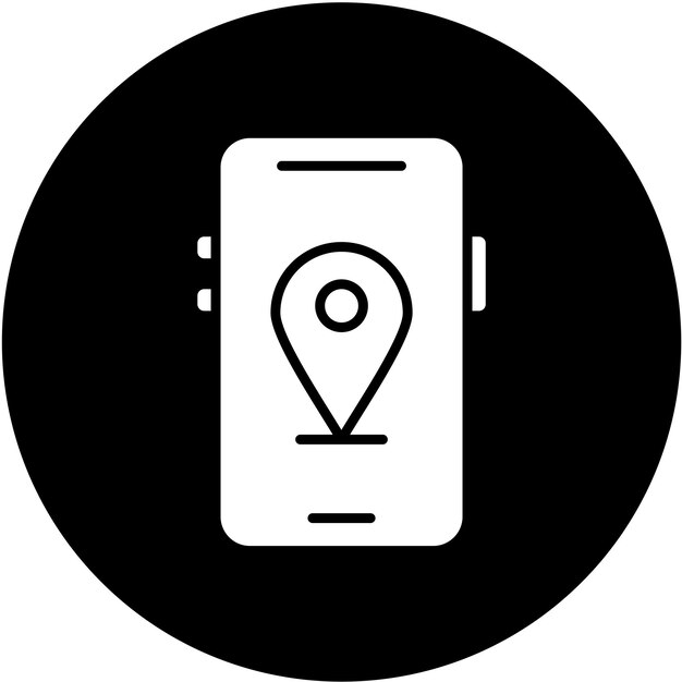 vector design mobile map icon style