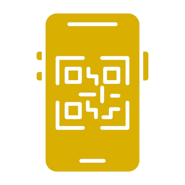 vector design mobile qr code icon style