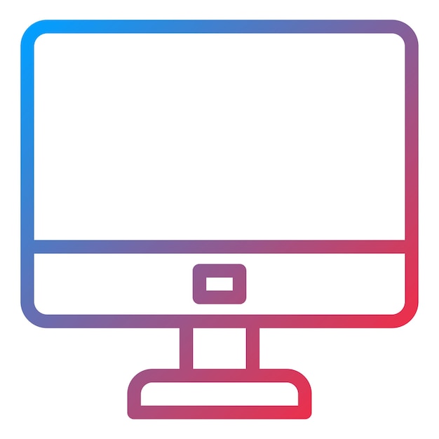vector design monitor icon style