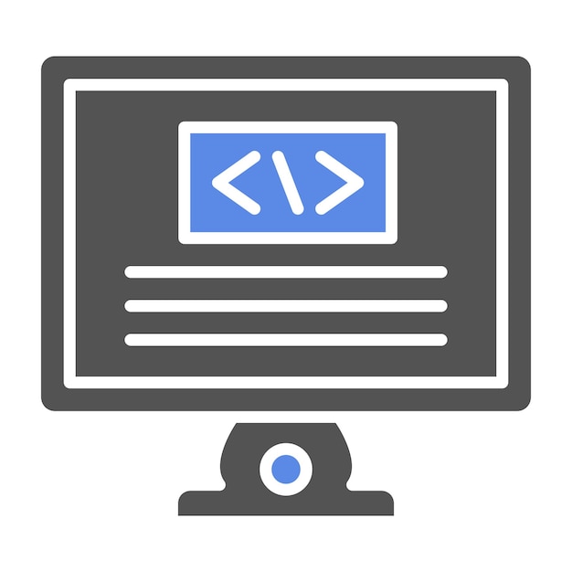 Vector Design Monitor Icon Style