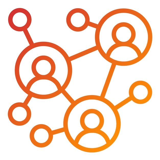 vector design networking icon style