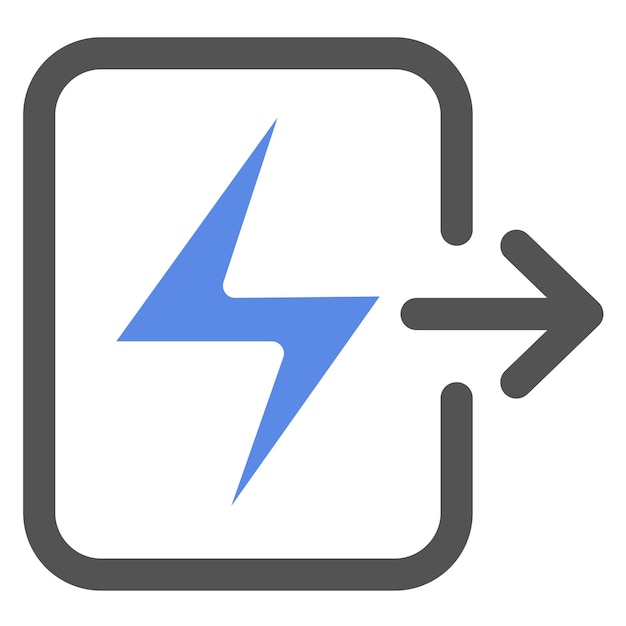 Vector Design Output Voltage Icon Style