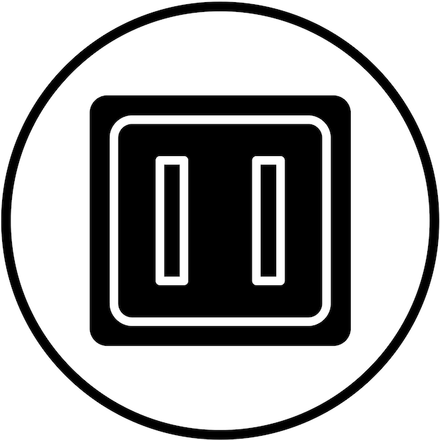 Vector Design Pause Button Icon Style
