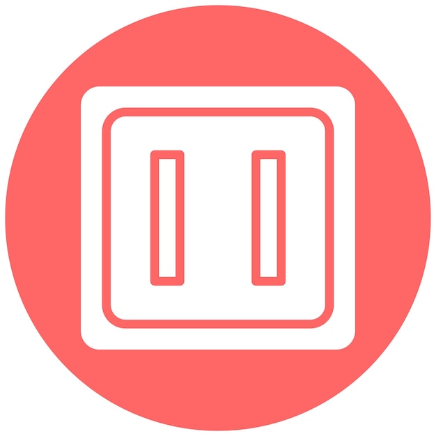 vector design pause button icon style