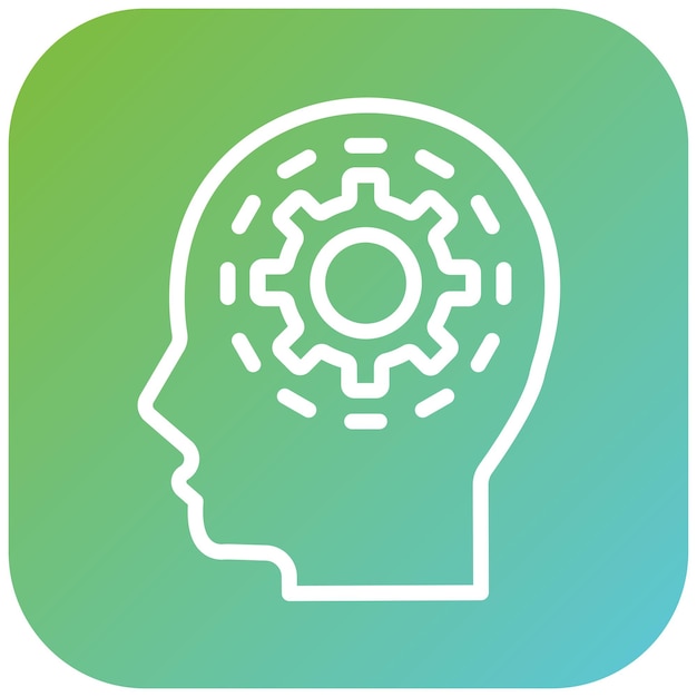 vector design philosophy thinker icon style