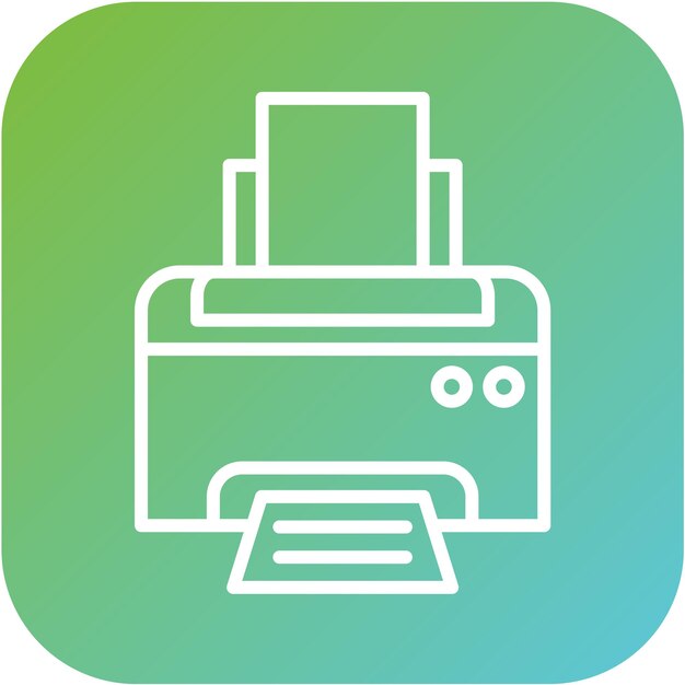 Vector Design Printer Icon Style