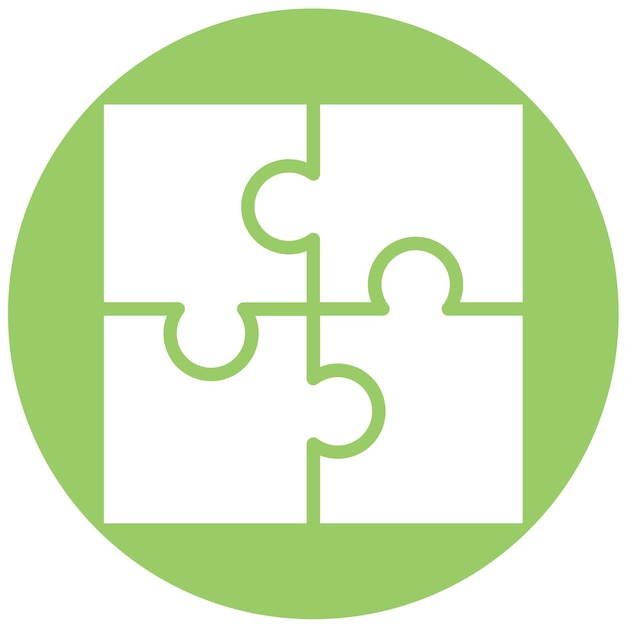 vector design problem solving puzzle icon style