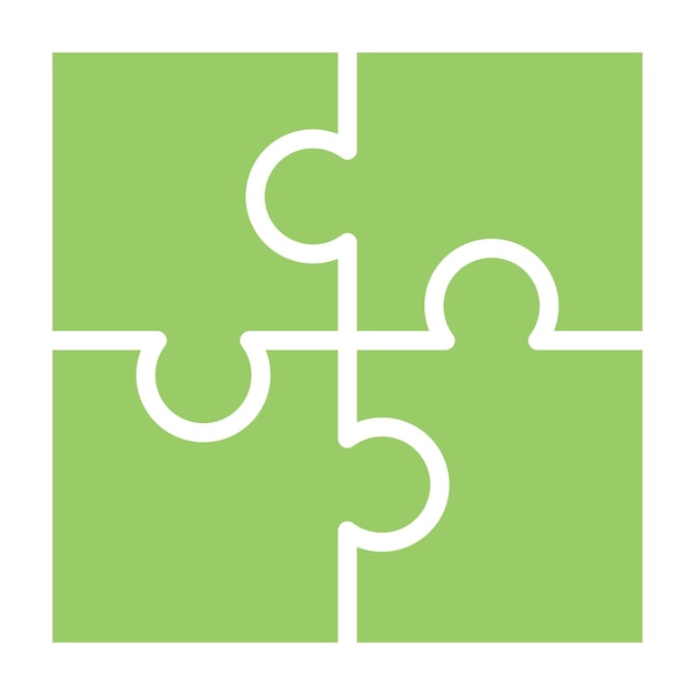 vector design problem solving puzzle icon style