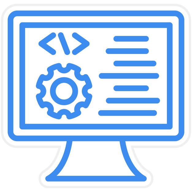 vector design programming icon style