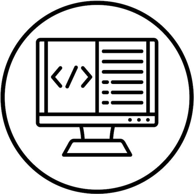 vector design programming icon style