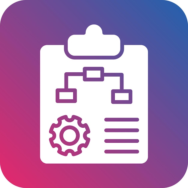Vector Design Project Plan Icon Style