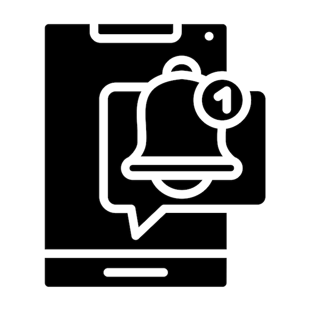 vector design push notifications icon style