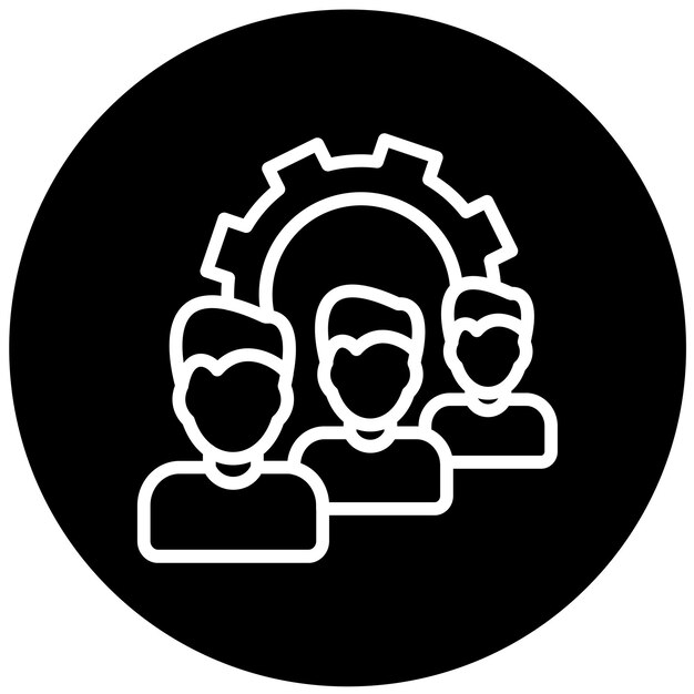 Vector Design Queue Management Icon Style