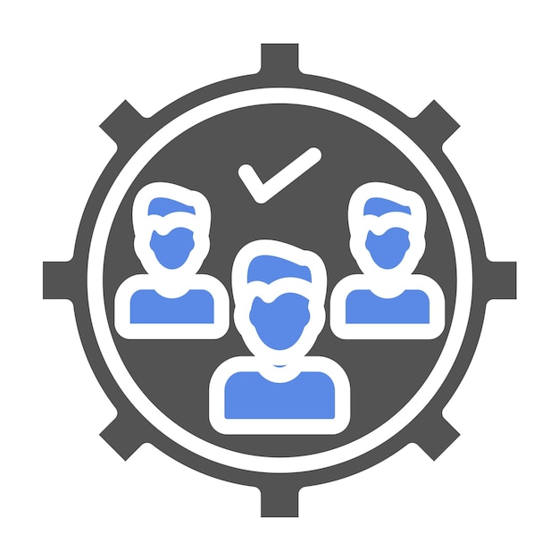 Vector Design Queue Management Icon Style