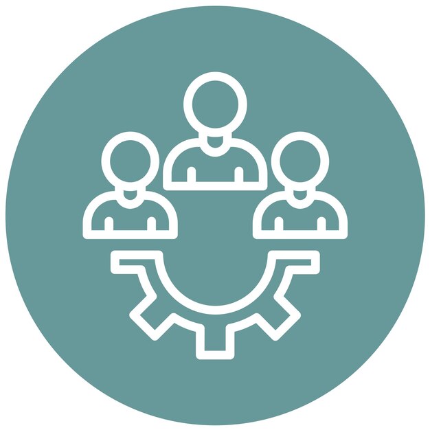 Vector Design Queueing System Icon Style