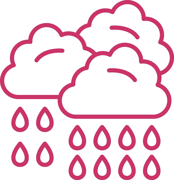 Vector Design Raining Icon Style