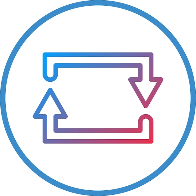 Vector Design Rectangular Arrow Icon Style