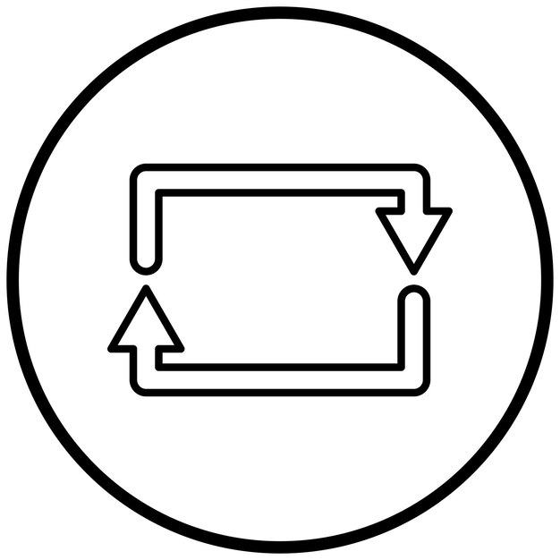 Vector Design Rectangular Arrow Icon Style