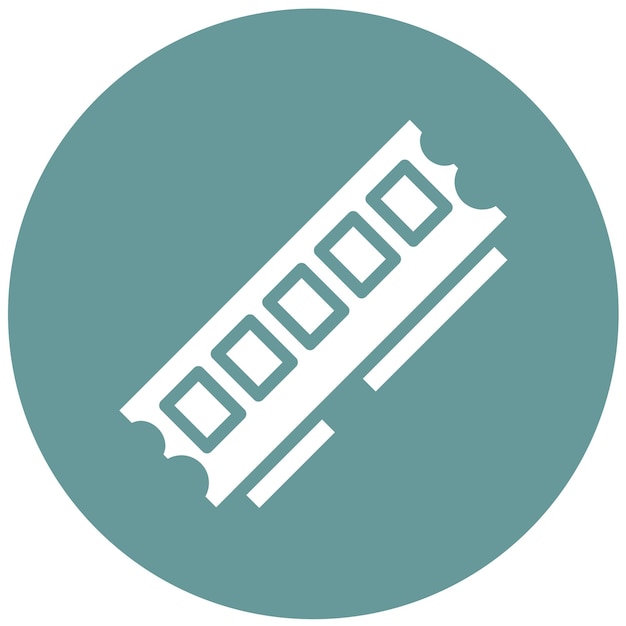 Vector Design Registered RAM Icon Style