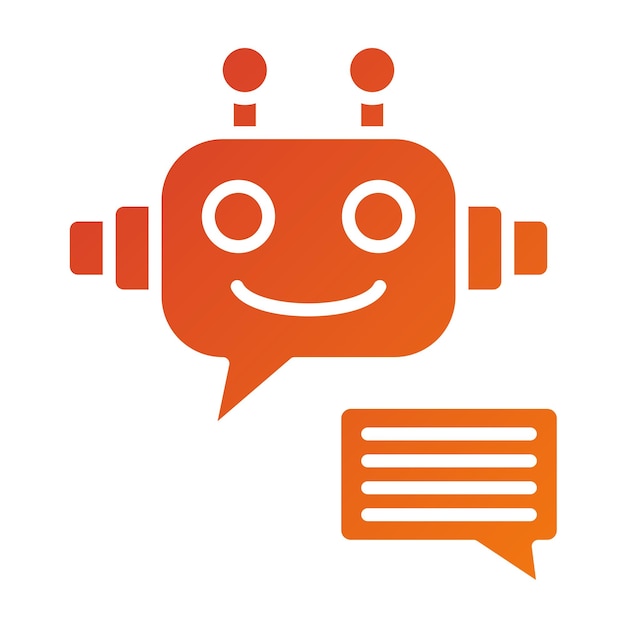 vector design robot assistant icon style
