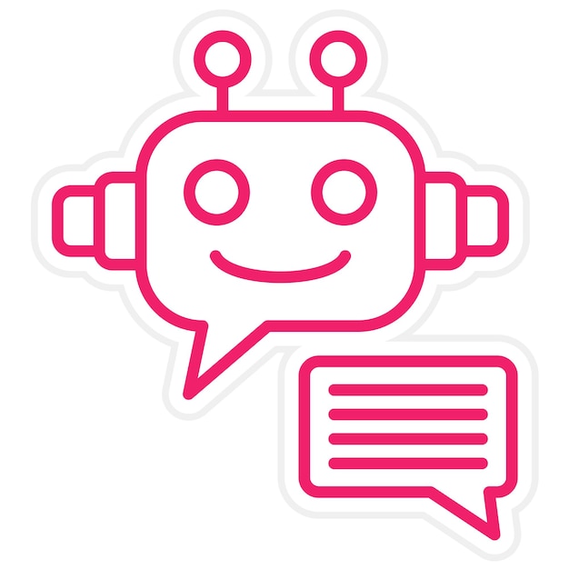 vector design robot assistant icon style