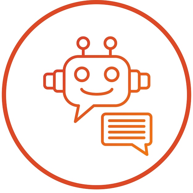 vector design robot assistant icon style