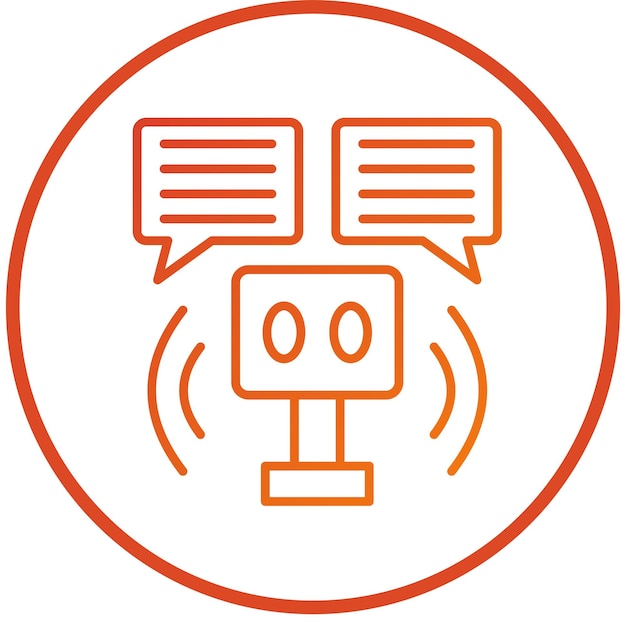 Vector Design Robot Assistant Icon Style