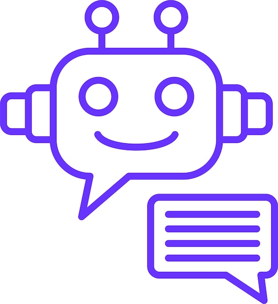 vector design robot assistant icon style