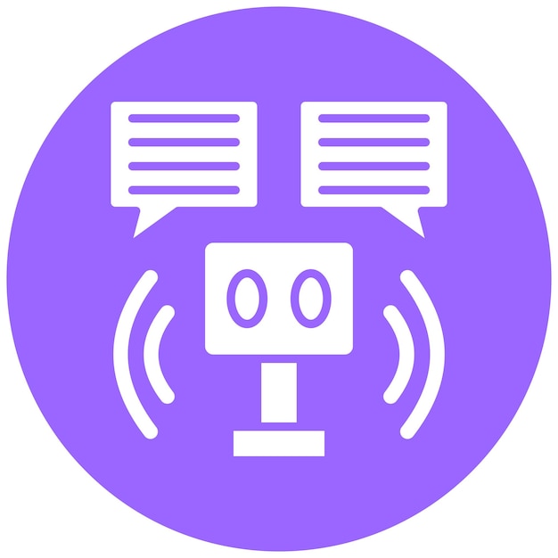vector design robot assistant icon style