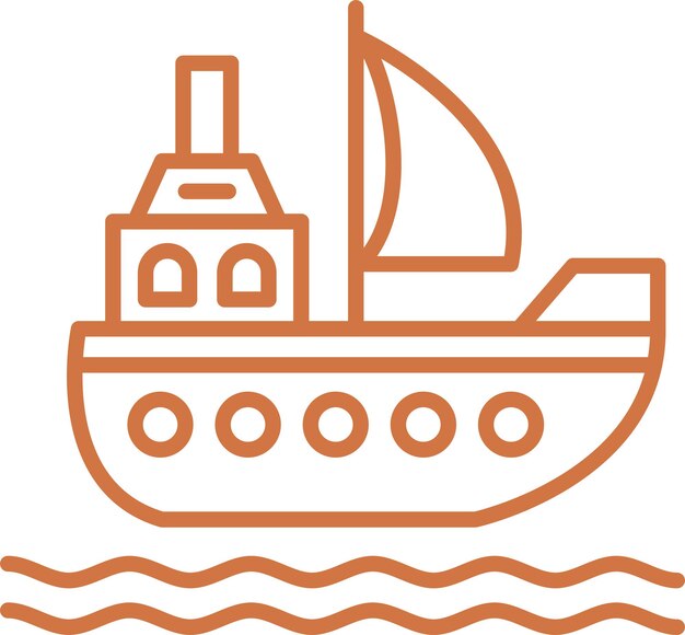 Vector Design Sail Icon Style