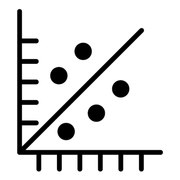 Vector Design Scatter Plot Icon Style