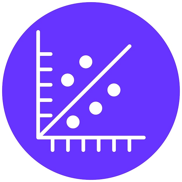Vector Design Scatter Plot Icon Style