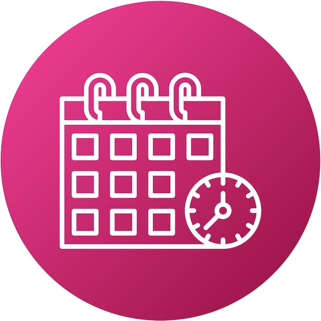 Vector Design Schedule Icon Style