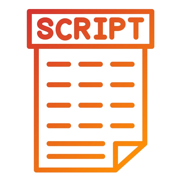 Vector Design Scripting Icon Style