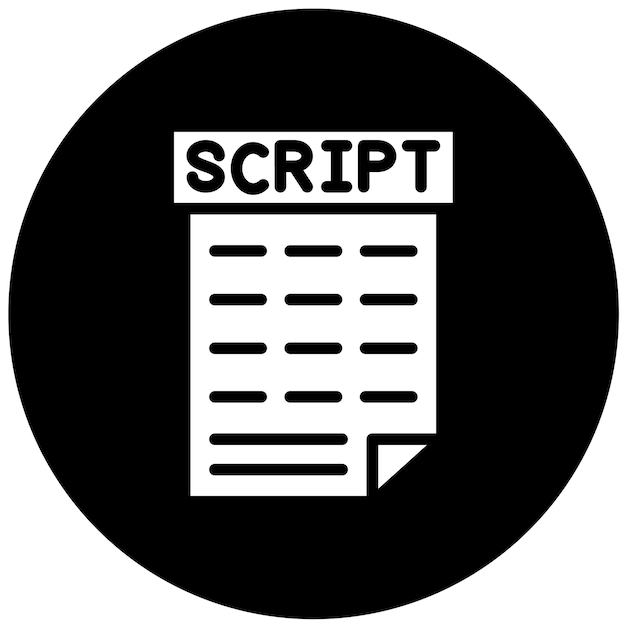 Vector Design Scripting Icon Style