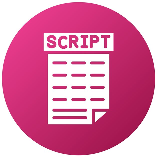 Vector Design Scripting Icon Style