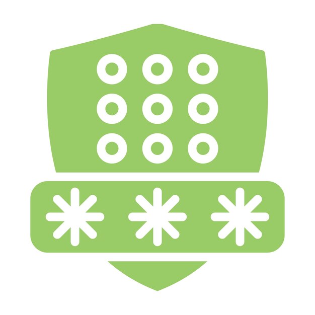 Vector Design Secure Code Icon Style