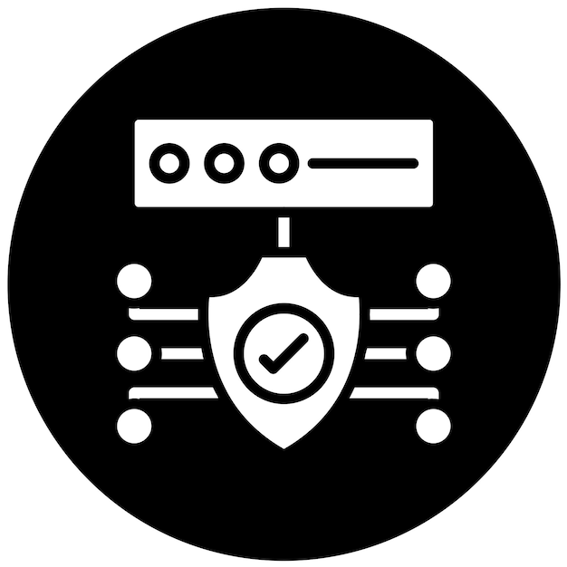 vector design security protocols icon style