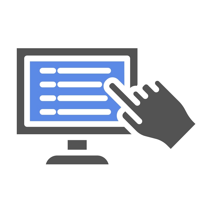 Vektor vector design selfservice desk icon style