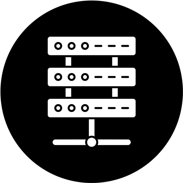 vector design server icon style