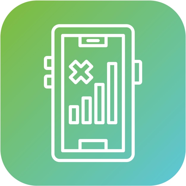 Vector Design Signal Cellular Null Icon Style