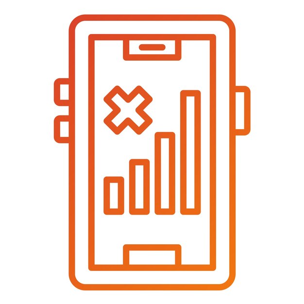 vector design signal cellular null icon style
