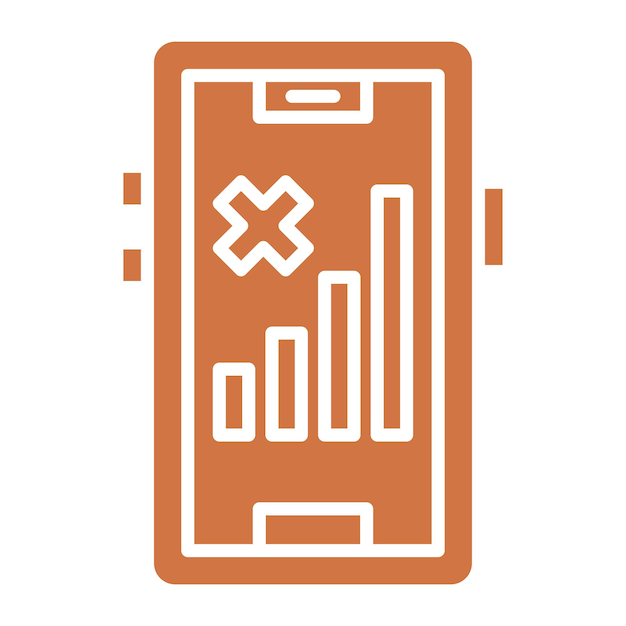 Vector Design Signal Cellular Null Icon Style